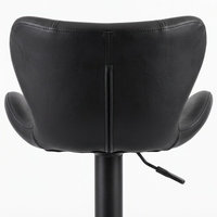 Tabouret de bar moderne en cuir avec structure métallique et hauteur réglable