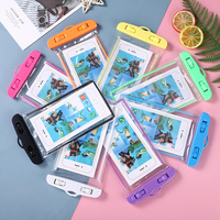 Étui universel de téléphone portable étanche et lumineux sous l'eau pour iPhone 16 15 14 13 12 11 Pro Max plus mini pochette