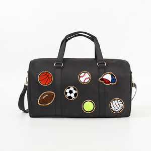 <span class=keywords><strong>Game</strong></span> Day Parches Hombres Deportes Gimnasio Fitness Yoga Weekender Ropa de viaje Duffle Viaje grande Niños Adolescentes Bolsa de lona de nylon impermeable - Product Image 1