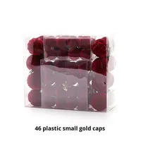 Ensemble de décorations de Noël en plastique écologiques de haute qualité pour l'extérieur, fournitures de décoration rouges, directement de l'usine pour l'arbre du Nouvel An