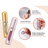 Bouteilles de parfum rechargeables séparées de 5ml Bouteilles vides d'atomiseur de parfum de jet de voyage pour voyager