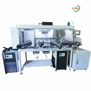 Lab Glovebox Price Single Side Three Station Vacuum Glove Box with Cold Trap and Renewable Organic Solvent Adsorption System