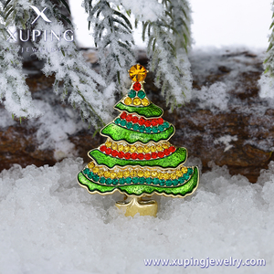 Trâm Cài-626 Xu Ping Trang Sức Tinh Tế Cây Giáng Sinh 14K Vàng Đính Kim Cương Ghim Quà Tặng Giáng Sinh Tặng Trái Tim - Product Image 4