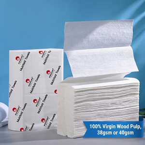 Professional Custom Logo Multifold Hand Paper Towel Z-Fold 1Ply Strong Eco-friendly Interfolded Paper Towels For Office & Clinic