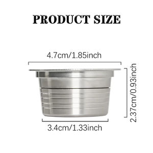 Capsula di caffè riutilizzabile riutilizzabile in acciaio inossidabile della fabbrica di alta qualità compatibile con la macchina da caffè blu Lavazza - Product Image 4