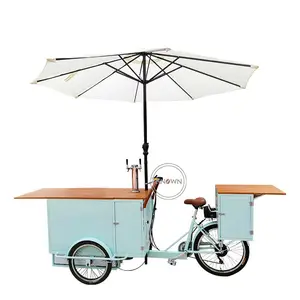 Triciclo di vendita dell'alimento della bicicletta della birra del congelatore Mobile della bici del caffè su misura 3 ruote dell'oem da vendere le bici da carico adulte