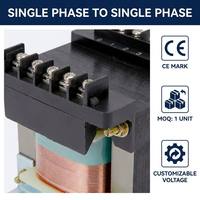 Transformateur d'isolement monophasé BK 100VA (entrée 380V 220V, sortie 110V) à enroulement en cuivre, classe F/B, type sec, transformateur de commande