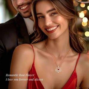 Nuova Collana a Cuore Infinito da Donna, con Micro-Incastonature, Ciondolo di Alta Gamma, Versatile, Lusso Leggero, Catena per Clavicola - Product Image 3