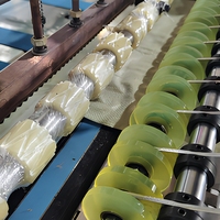 Machine automatique de découpe et de couture de sacs tissés en PP avec système de découpe à chaud pour une production de sacs de riz, d'aliments pour animaux et d'engrais à haute productivité