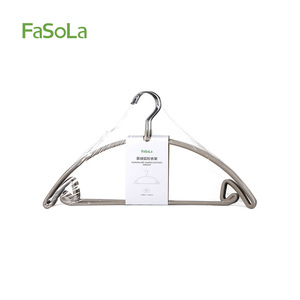 FaSoLa Seamless Clothes Hanger Wide Shoulder Non Slip Curved Design For Home Use Clothing Organizer - Product Image 1