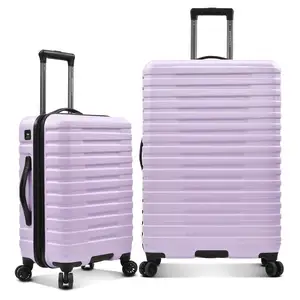 Polycarbonate Hardside Rugged Travel Suitcase Luggage With 8 Spinner Wheels Aluminum Handle Carry-on 22-Inch Safety Luggage