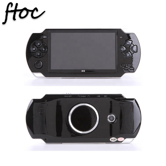 Portable 128 Bit Video 8GB X6 Handheld Video Playback Game Console Player