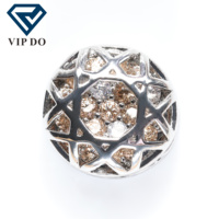 Rund ausschnitt Zubehör Diamant hochwertige DIY Halskette Telefon hülle Hilfs material weiß K plattiert eingelegt Kristall Zirkonium