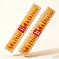 Boîte en papier personnalisée pour emballage de chips de pommes de terre et de baguettes françaises en gros