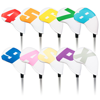 Accessoires de golf : Housse de fer de golf en cuir PU de qualité supérieure, OEM ODM, pour la tête de club de golf