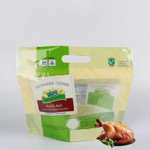 High Quality Food Grade Stand up Pouch Recyclable Plastic Packaging for Turkey Chicken Meat for Cooking and Roasting