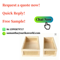 Caja de Almacenamiento de Madera Natural de Alta Calidad, Organizador de Archivos Rectangular para Escritorio, Técnica de Laca para Decoración del Hogar