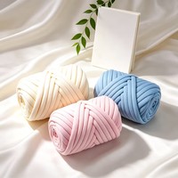 Fil à crocheter Nano Super Bulky Ice Strip 2,5 cm à âme souple pour la mode, le bricolage, la décoration intérieure, les barrières anti-chute, les sacs au crochet, les lits pour chats et les couvertures