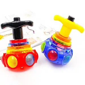 Venta caliente Party Favors Light Up Led Spin Toys Flashing Gyro Gyroscope Glow In The Dark Spinning Tops