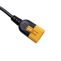 Cable de Alimentación de 10A 250V con Conector V-Lock IEC C14 a IEC C13, H05VV-F 3*0.75mm