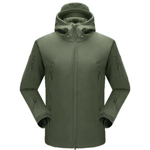 Ropa Otoño Hombres Camuflaje Chaqueta de lana Ropa táctica Hombre Camuflaje Cortavientos - Product Image 4