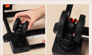 Sac de transport pliable 2-en-1 <span class=keywords><strong>pour</strong></span> animaux de compagnie (chat, <span class=keywords><strong>chien</strong></span>), grande capacité, 4 roues, fenêtre en maille, sac à dos portable, chariot détachable - Product Image 4