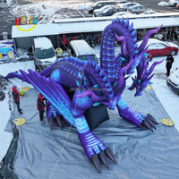 Sculpture gonflable géante d'art de dragon de décoration fraîche pour la décoration de fête de nouvel an