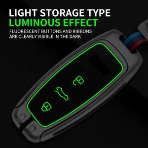 Étui de protection pour clé pliante en alliage de zinc pour <span class=keywords><strong>Audi</strong></span> C5 C6 R8 A1 A3 A4 A5 A6 A7 Q3 <span class=keywords><strong>Q5</strong></span> Q7 S6 B6 B7 B8 8P 8V 8L Tt Rs Rs3 S3 - Product Image 3