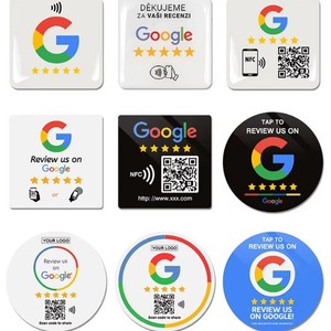 Tarjeta NFC de Acrílico Personalizada para Reseñas, Etiqueta NFC para Redes Sociales, Código QR, Letrero de Plástico Impreso, Tarjeta NFC para Reseñas Lista para Enviar - Product Image 4