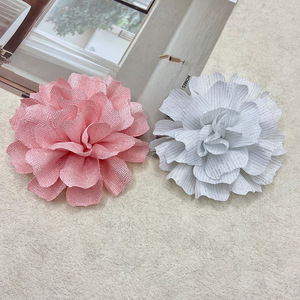 Accesorio para el Cabello con Flor de Camelia de 10 cm, Hecho a Mano con Tela, Estilo Coreano, Decoración para Diadema - Product Image 4
