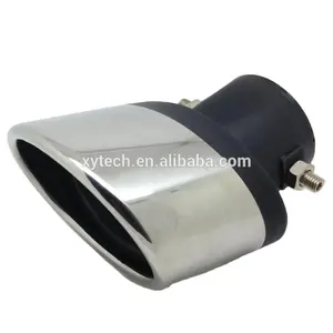 Car Modification Vehicle Rear Round Exhaust Trim Pipe Car Parts Tail Muffler