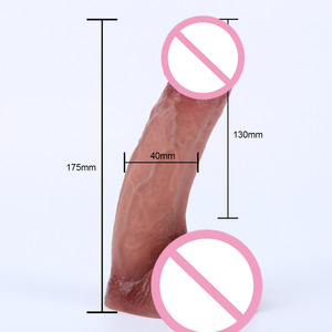 Dildo in Silicone Liquido Ultra-Morbido OEM all'Ingrosso, Prezzo Basso, Dimensioni Ridotte 17-18cm, Giocattolo Sessuale per Donne e Uomini - Product Image 1