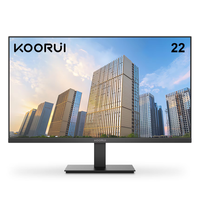 Moniteur d'ordinateur KOORUI E2212F 22 pouces VA 1920 x 1080 (FHD) 100 Hz, compatible VESA, inclinaison réglable, 5 ms, noir