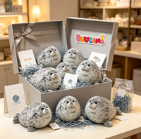 Peluche personnalisée en forme de phoque, jouet en peluche doux, animal marin, pour la décoration du canapé à la maison, cadeau pour enfants, peluche phoque