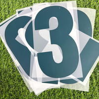 Numéro de maillot de football personnalisé, impression par transfert thermique, autocollant pour numéro de maillot de football, pour uniforme d'équipe