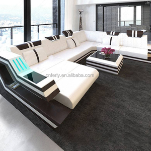 Sofá de cuero moderno Americano, mueble multifuncional para sala de estar, con función de almacenamiento, moderno y Modular - Product Image 1