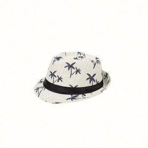 Chapeau de soleil décontracté pour le printemps et l'été, imprimé motif coco, idéal pour les voyages, la plage et les activités de plein air - Product Image 3