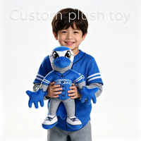 Jouet en peluche oiseau bleu personnalisé, design populaire, mascotte de dessin animé, jouet doux en forme d'oiseau