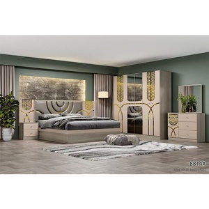 Ensemble de <span class=keywords><strong>chambre</strong></span> <span class=keywords><strong>à</strong></span> <span class=keywords><strong>coucher</strong></span> moderne de style minimaliste italien de luxe avec armoire et grand lit, en MDF, emballage amovible, meubles de <span class=keywords><strong>chambre</strong></span> <span class=keywords><strong>à</strong></span> <span class=keywords><strong>coucher</strong></span> pour la maison - Product Image 1