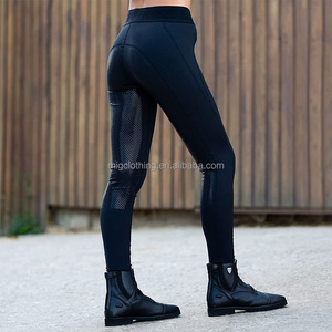 Taille haute Jodhpur sport vêtements équestres femmes Stock dame compétition équitation <span class=keywords><strong>pantalon</strong></span> collants Leggings culotte Silicone - Product Image 6