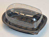 Boîte de poulet rôti jetable, pièces, récipient de rangement de poulet rôti, couvercle transparent