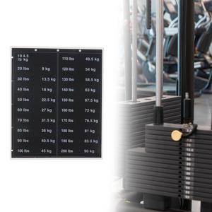 20kg piastra presa in ghisa peso Stack etichette blocco in acciaio etichetta adesivo numero adesivi Logo personalizzabile 4.5kg 90kg piastre - Product Image 2