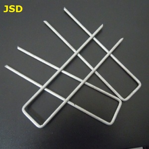 <span class=keywords><strong>Grapas</strong></span> de jardín de punta plana/Clavos de césped en forma de U/Clavos de grapa de pasadores de césped, Grapa de tierra de hierro de pasador de césped <span class=keywords><strong>artificial</strong></span> - Product Image 3