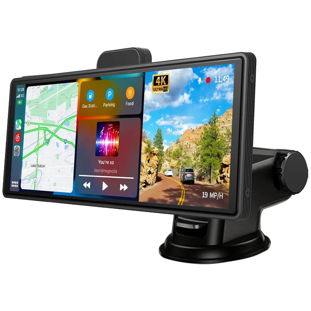 10.26 Inch 4K 3840*2160P Dash Cam Carplay   Android Auto Car stereo Dashboard Video Recording WIFI ADAS car accessory
