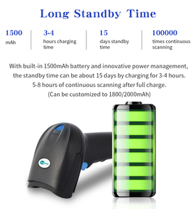 Xách tay không dây USB <span class=keywords><strong>laser</strong></span> nguồn ánh sáng 1D 2D Máy quét mã vạch với dây hỗ trợ cho Android cho siêu thị sử dụng - Product Image 4