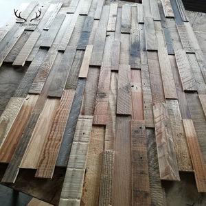 Pannello in legno massello 3d insonorizzato a prova di fumo vecchio pannello in legno di recupero pareti per la decorazione della parete della stanza - Product Image 2