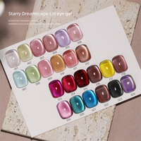 Vernis à ongles gel UV effet œil de chat étoilé Cloud Dream, scintillant, brillant, usage professionnel, longue tenue