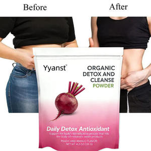 Poudre de perte de poids détoxifiante à saveur naturelle biologique de marque privée pour adultes - Faible teneur en sucre, soutien à la santé digestive - Product Image 1