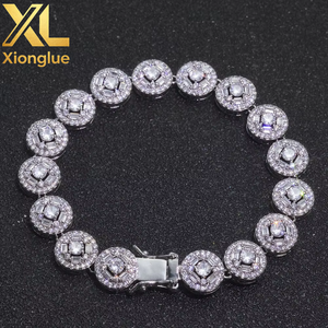 European American Fashion Versatile Zircon Cuban <b>Chain</b> Necklace for Unisex 18K Gold Plated <b>Copper</b> 18 Inches Cool Street Style - Product Image 2