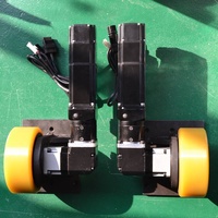 Unidad de Rueda Motriz Diferencial de CC para AGV Pequeño, Eléctrico, de 24V 400W